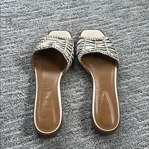Brand new with tags women’s all leather slides